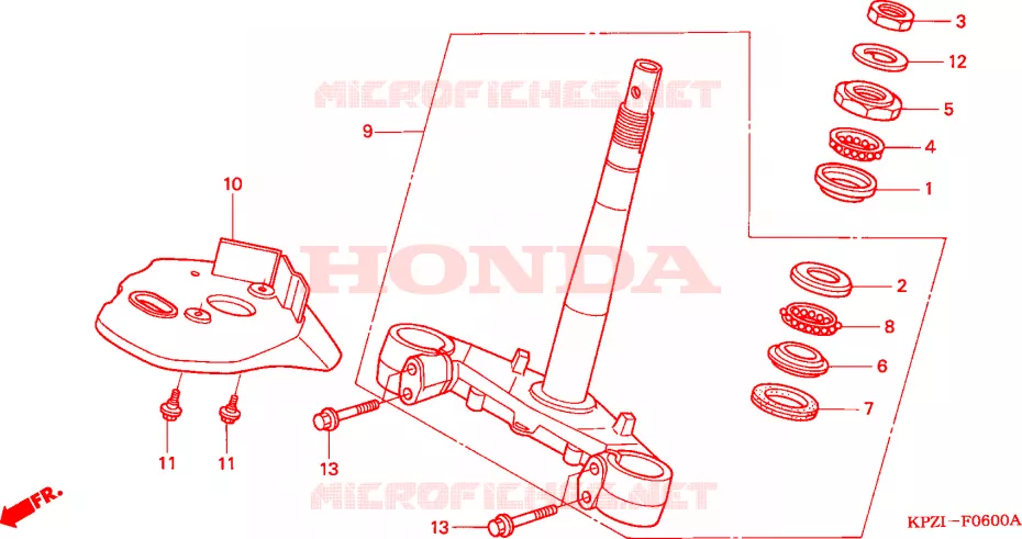 STURING STANG Honda SCOOTER 150 DYLAN 2007  SES1504