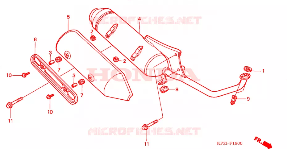 UITLAATDEMPER Honda SCOOTER 150 DYLAN 2002  SES1502