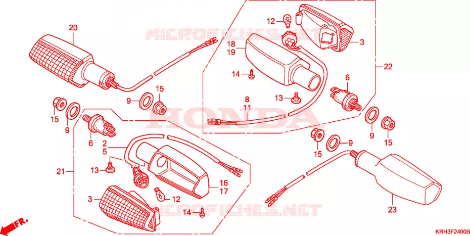 KNIPPERLICHT Honda MOTO 125 XR 2006  XR125L6