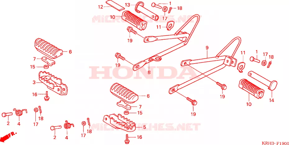 OPSTAP Honda MOTO 125 XR 2004  XR125L3