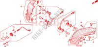 ACHTER COMBINATIE LICHT (FES1257/A7)(FES1507/A7) voor Honda S WING 150 FES 2007