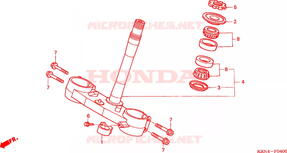 STURING STANG  Honda MOTO 250 CRF 2004  CRF250R4