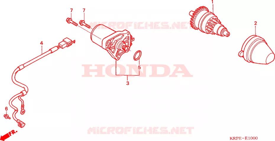 STARTEN MOTOR Honda SCOOTER 100 LEAD 2006  SCV100F5