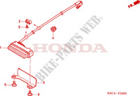 ACHTERLICHT voor Honda CRF 250 X 2005