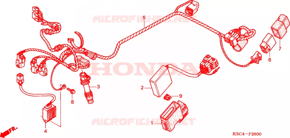 BEDRADINGSBUNDEL Honda MOTO 250 CRF 2011  CRF250XB