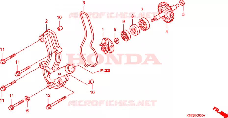 WATERPOMP Honda MOTO 150 CRF 2007  CRF150R7
