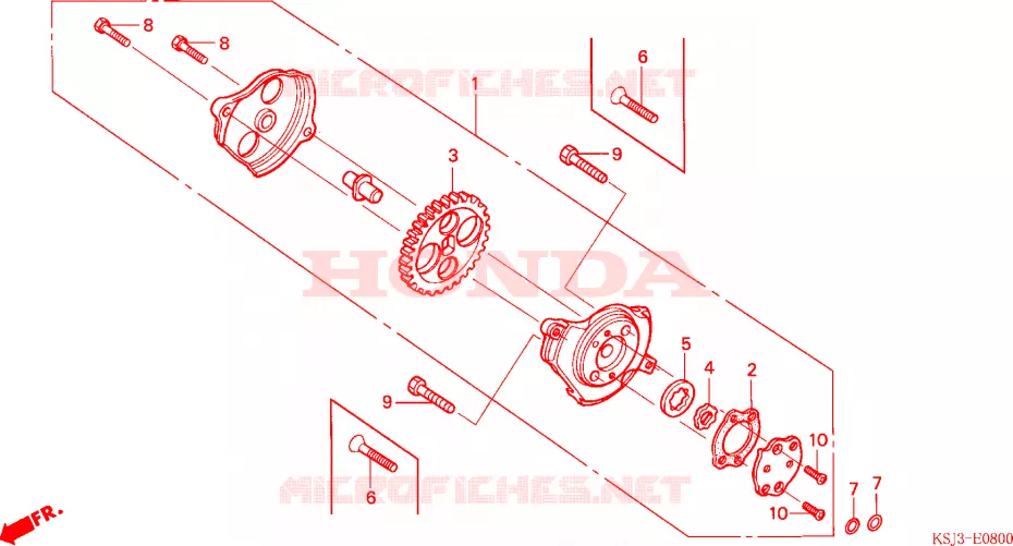 OLIEPOMP Honda MOTO 80 CRF 2004  CRF80F4