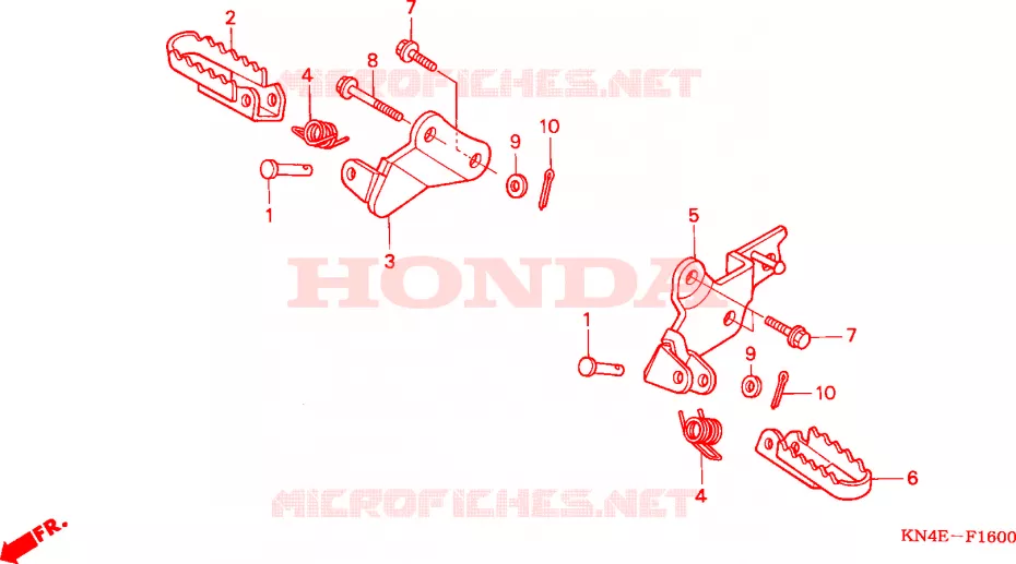 OPSTAP Honda MOTO 100 CRF 2004  CRF100F4