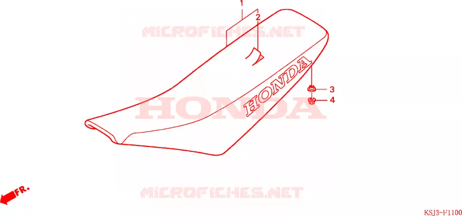 ZITTING Honda MOTO 100 CRF 2004  CRF100F4