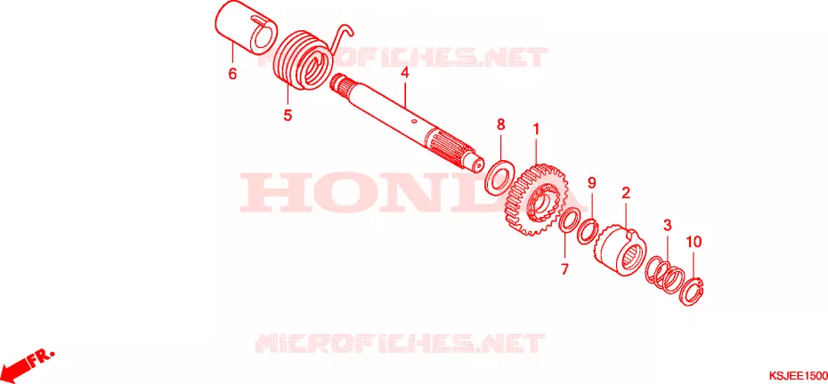 KICKSTARTER SPIL Honda MOTO 100 CRF 2009  CRF100F9
