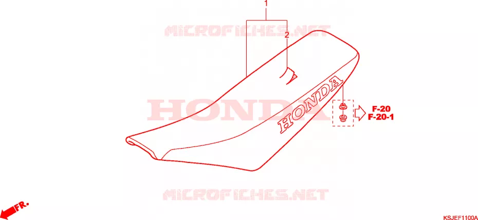 ZITTING Honda MOTO 80 CRF 2010  CRF80F9
