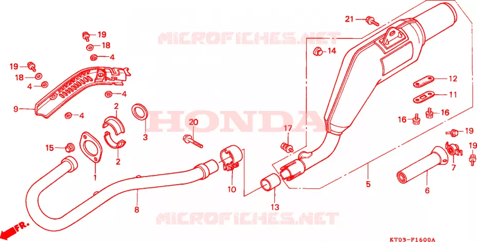 UITLAATDEMPER Honda MOTO 200 XR 1996  XR200RT