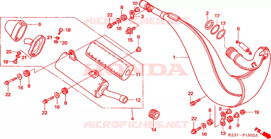 EXPANSIE KAMER  Honda MOTO 250 CR 2005  CR250R5