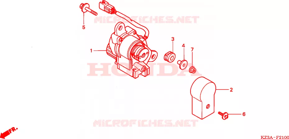 SERVOMOTOR Honda MOTO 250 CR 2002  CR250R2