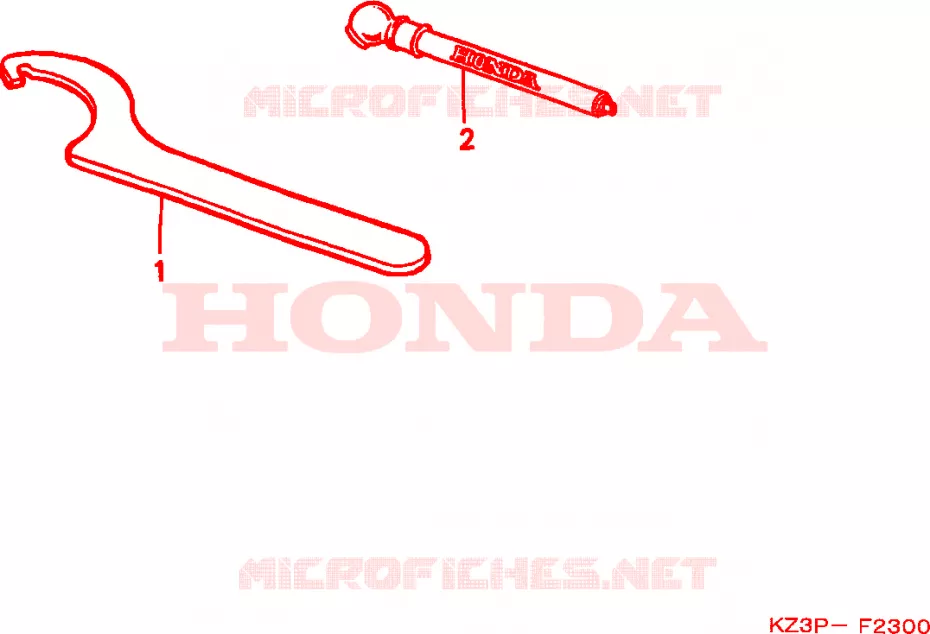 GEREEDSCHAP Honda MOTO 250 CR 1997  CR250RV