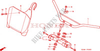 HENDEL PIJP/BOVENSTE BRUG (CR125R2,3) voor Honda CR 125 R 2003