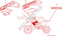 MERK voor Honda CR 125 R 2000