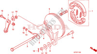 ACHTER REM PANEEL voor Honda INNOVA 125 2012