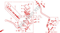 VOORREM HOOFDCILINDER(VT1100CV/CW/C2) voor Honda VT 1100 SHADOW C2 1996