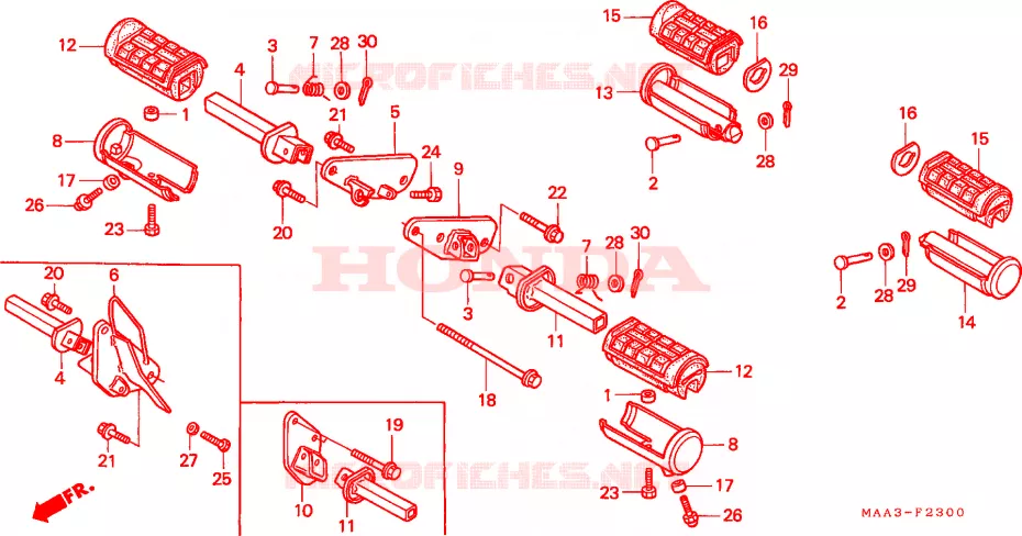 OPSTAP(VT1100C) Honda MOTO 1100 SHADOW 1998  VT1100CW