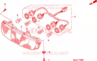 ACHTER COMBINATIE LICHT voor Honda PAN EUROPEAN ST 1100 ABS 1999