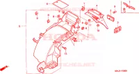 ACHTER STROOMLIJNKAP voor Honda PAN EUROPEAN ST 1100 ABS 1999