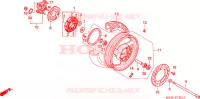 ACHTER WIEL voor Honda PAN EUROPEAN ST 1100 ABS 1999