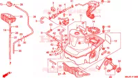BRANDSTOF TANK voor Honda PAN EUROPEAN ST 1100 ABS 1999