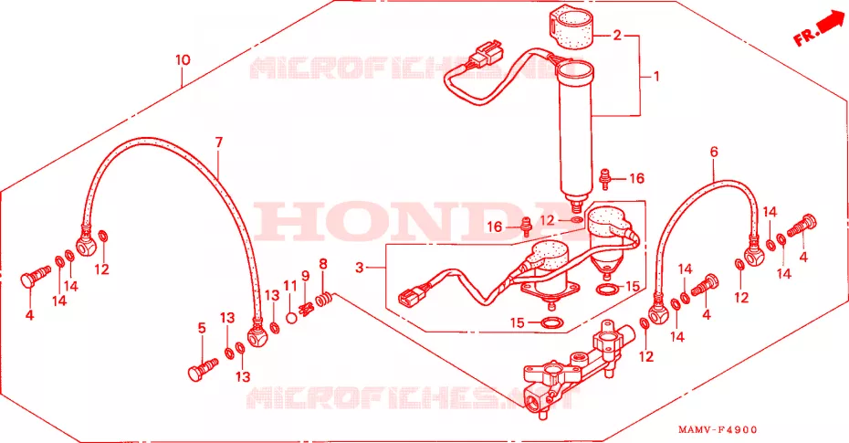 LUCHTDISTRIBUTEUR Honda MOTO 1500 GOLD-WING 1998  GL1500AW