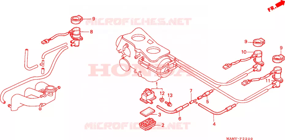 SOLENOIDE KLEP Honda MOTO 1500 GOLD-WING 1997  GL1500SEW