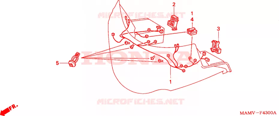 STROOMLIJNKAP SUB BUNDEL Honda MOTO 1500 GOLD-WING 1998  GL1500SEW