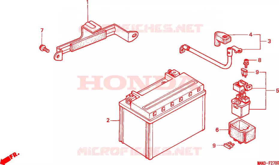 ACHTER STROOMLIJNKAP Honda MOTO 500 NX 1996  NX500T