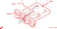 GAS HUIS (SLANGEN) (1/2/3/4) voor Honda CBR 1100 SUPER BLACKBIRD 2004