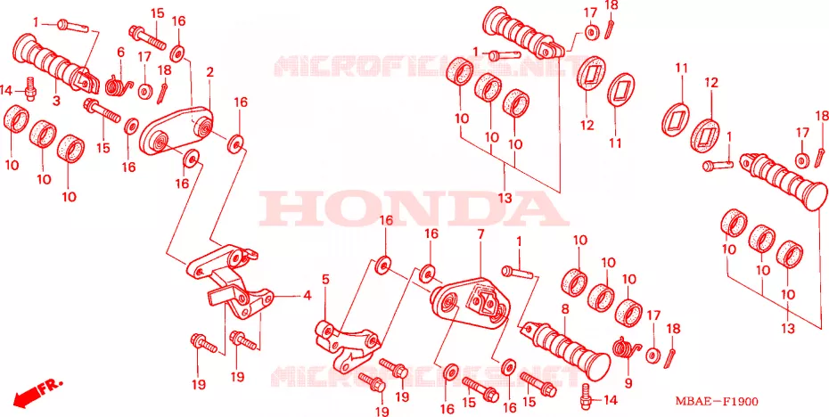 OPSTAP Honda MOTO 750 SHADOW 1999  VT750C3Y