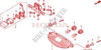 ACHTERLICHT voor Honda VTR 1000 FIRE STORM 2000