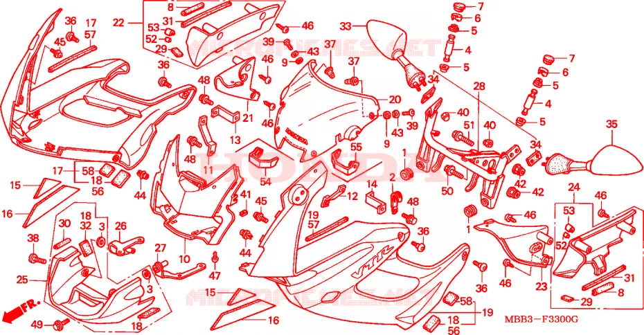 KAP Honda MOTO 1000 VTR 1998  VTR1000FW