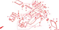 ACHTER STROOMLIJNKAP voor Honda VFR 800 INTERCEPTOR 1999