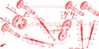 NOKKENAS/KLEP voor Honda VFR 800 INTERCEPTOR 1999
