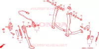 STANDAARD voor Honda VFR 800 INTERCEPTOR 1999