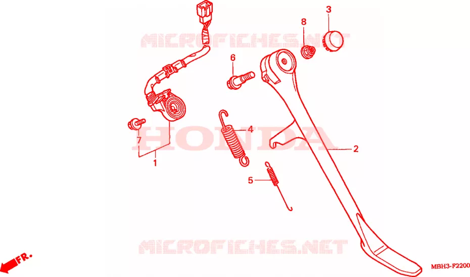 STANDAARD Honda MOTO 1100 SHADOW 2002  VT1100C32
