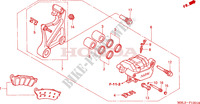 ACHTER REMKLAUW (NT650V2/3/4/5) voor Honda DEAUVILLE 650 34HP 2002