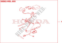 HEADSET KIT voor Honda DEAUVILLE 650 34HP 2002