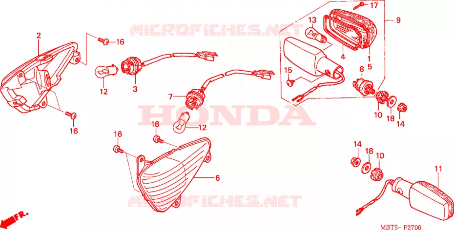 KNIPPERLICHT Honda MOTO 1000 VARADERO 2006  XL1000V6