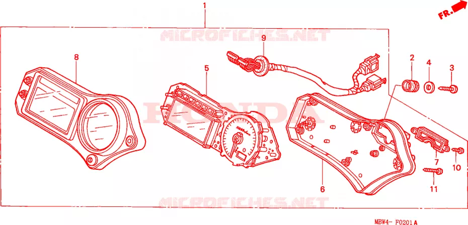 METER Honda MOTO 600 CBR 2002  CBR600FS2