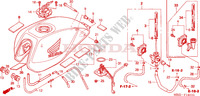 BRANDSTOF TANK(CB600F3/4/5/6) voor Honda CB 600 F HORNET 50HP 2004