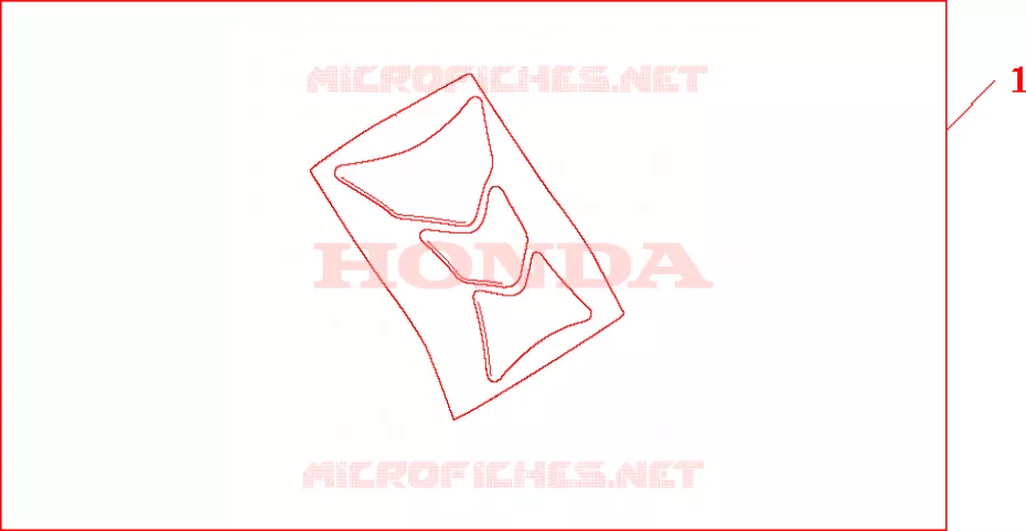 TANK PAD WING LOGO Honda MOTO 600 HORNET 2003  CB600F3