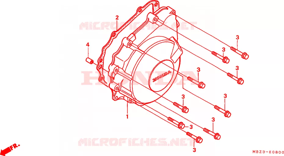 GENERATOR AFDEKKING Honda MOTO 600 HORNET 2002  CB600F21
