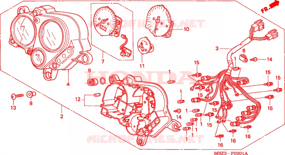 METER(2) Honda MOTO 600 HORNET 2003  CB600F21