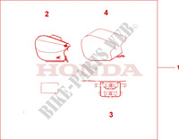 TAS VOOR OP BUDYZIT voor Honda CB 1100 X11 2001