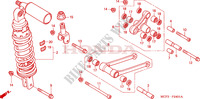 ACHTER KUSSEN(VTR1000SP2/3/4/5/6) voor Honda VTR 1000 SP2 RC51 2002